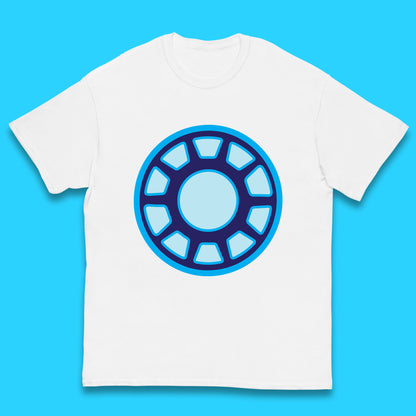 Iron Man Logo Superhero Iron Man ARC Reactor Hook Loop Tactics Morale Tony Stark Avengers Movie Kids T Shirt