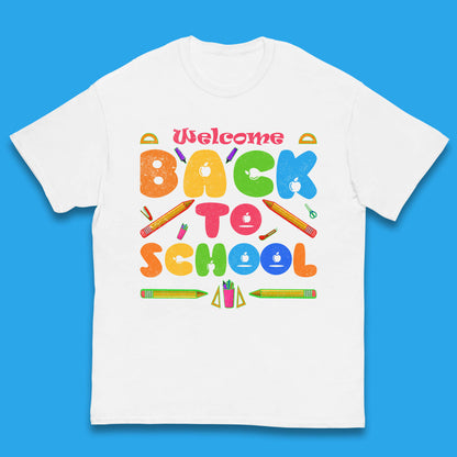 Welcome Back To School Return to the Halls of Learning School Study Gift Kids T Shirt