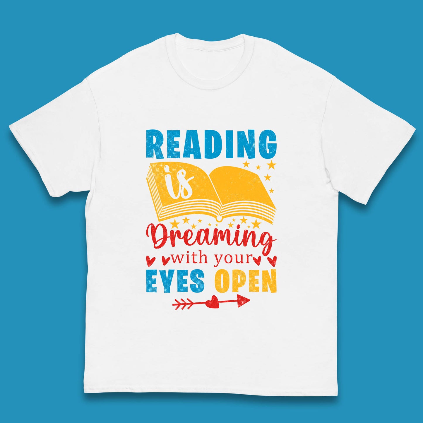 Reading Is Dreaming With Your Eyes Open Book Reading Saying Book Lover Quote Kids T Shirt