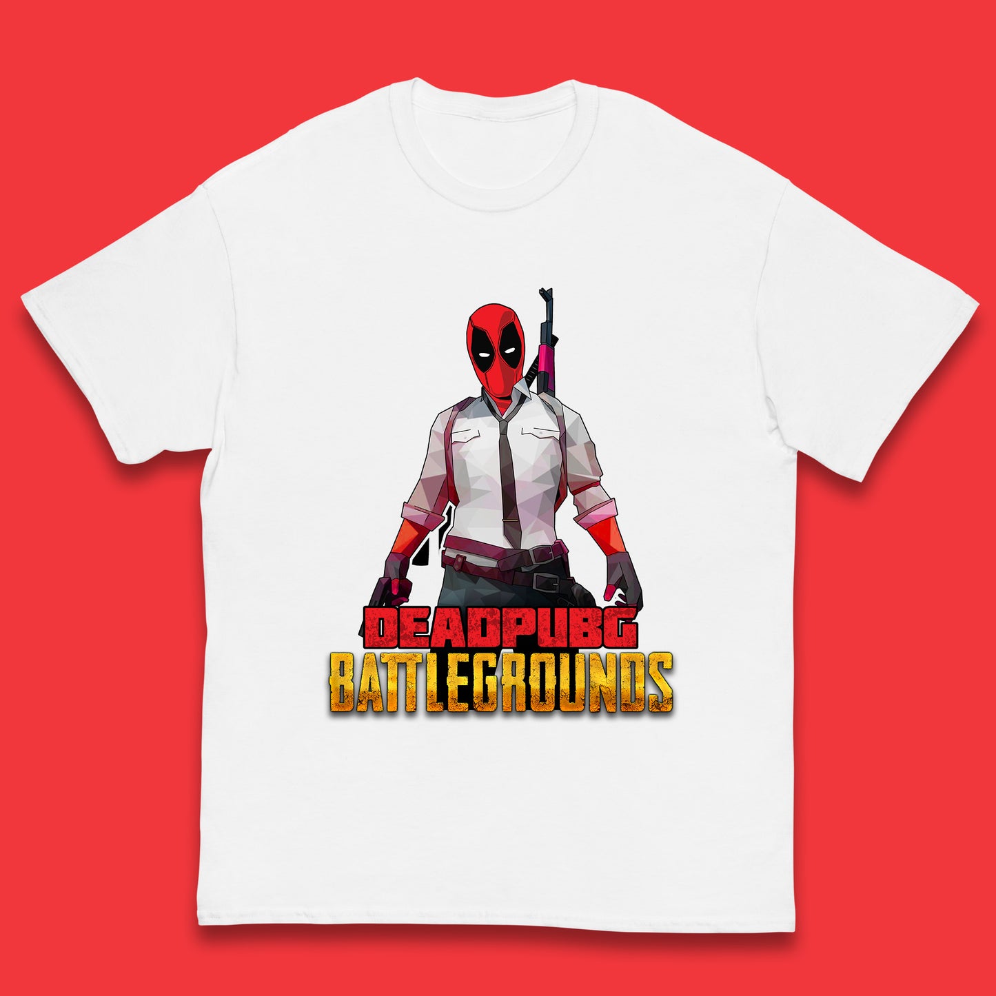 Deadpubg Battlegrounds Deadpool FPS Comic PUBG PlayerUnknown'S Battlegrounds Inspired Parody Gaming Kids T Shirt