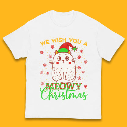 Meowy Christmas Kids T-Shirt