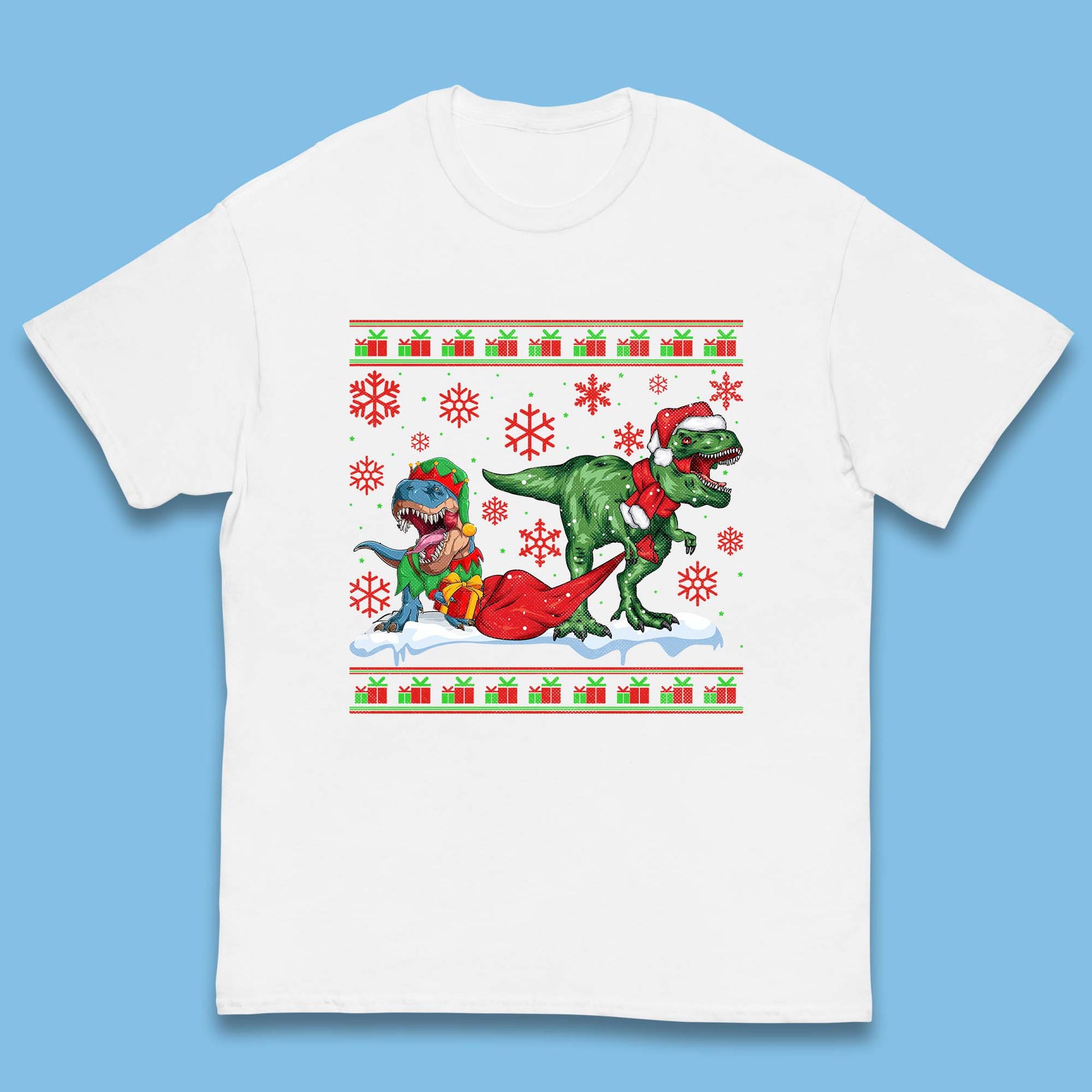 santa & elf costume t shirt