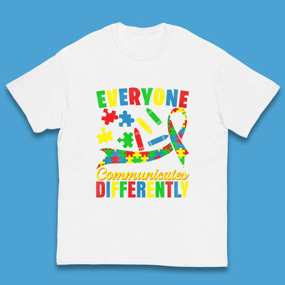 Everyone Communicates Differently Kids T-Shirt