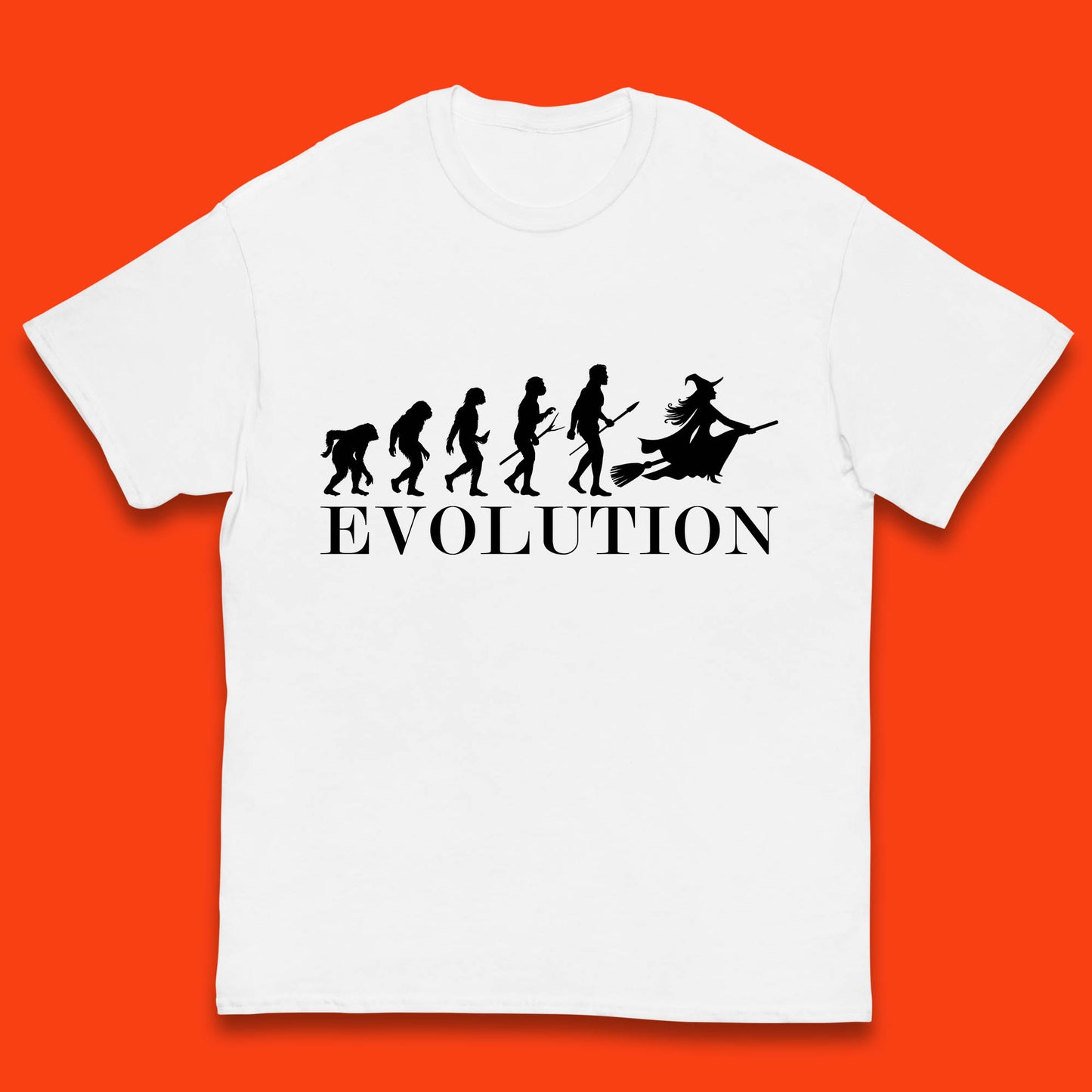 Witch Evolution Halloween Scary Spooky Witch Costume Kids T Shirt