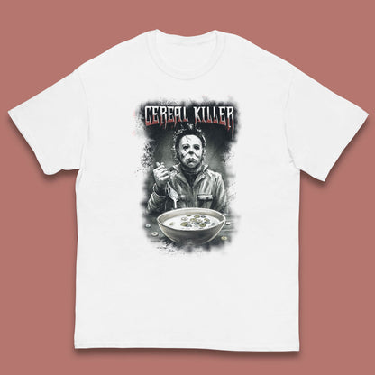 Michael Myers Cereal Killer Halloween Serial Killer Horror Movie Character Kids T Shirt