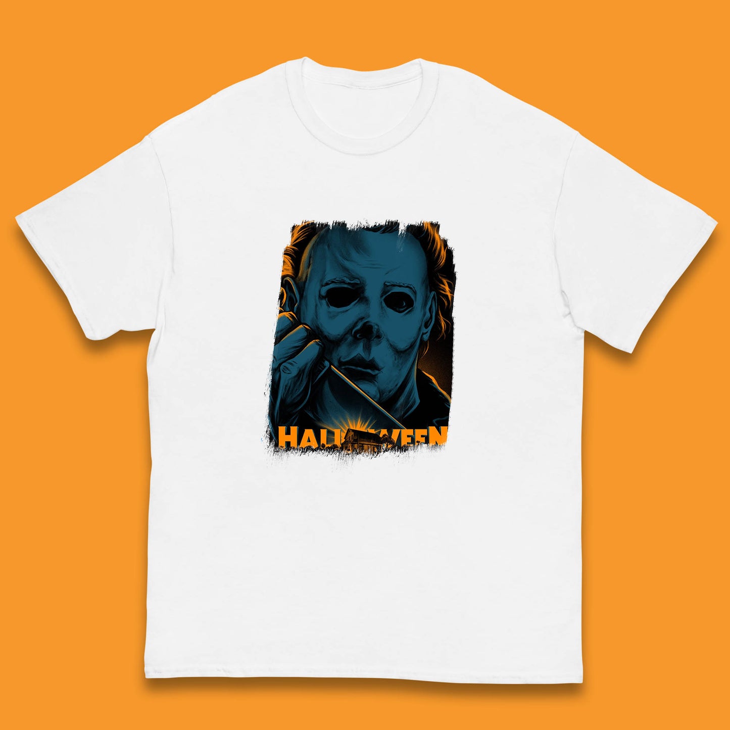 Halloween (1978) Poster Slasher Film Michael Myers Halloween Horror Thriller Movie Character Kids T Shirt