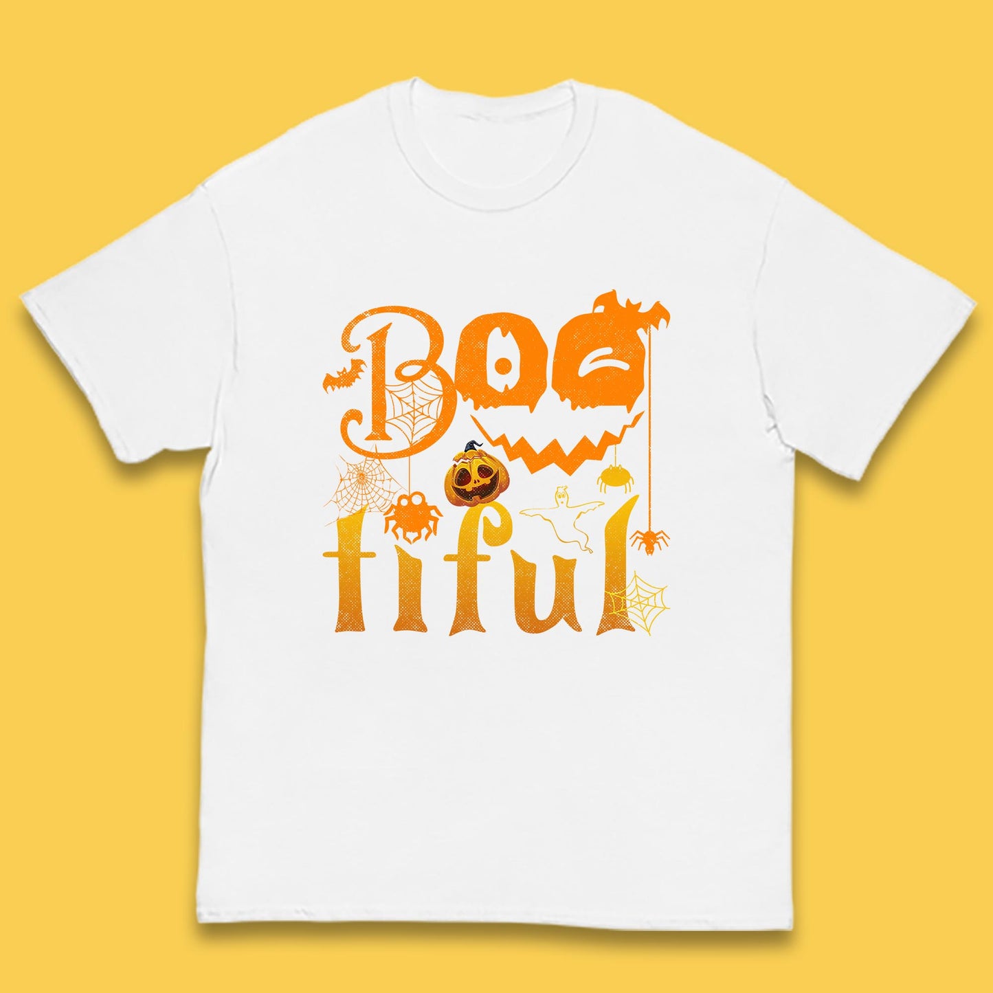 Bootiful Halloween Ghost Funny Boo Ghost Scary Spooky Season Kids T Shirt