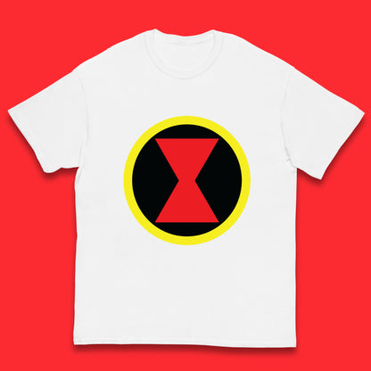 Black Widow Diy Black Symbol Logo Marvel Avengers Superhero Marvel Comics Gift for Marvel Fan Kids T Shirt