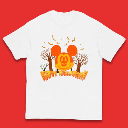 Happy Halloween Mickey Mouse Horror Scary Spooky Jack Face Halloween Disney Trip Kids T Shirt