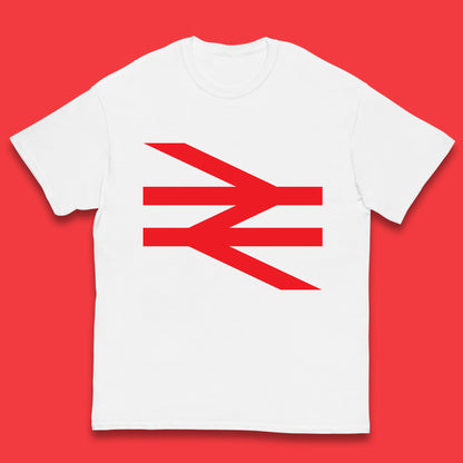 British Rail Union Jack Logo Trains Trainspotter Train Nationalisation Britain Uk Labour Politics Kids T Shirt