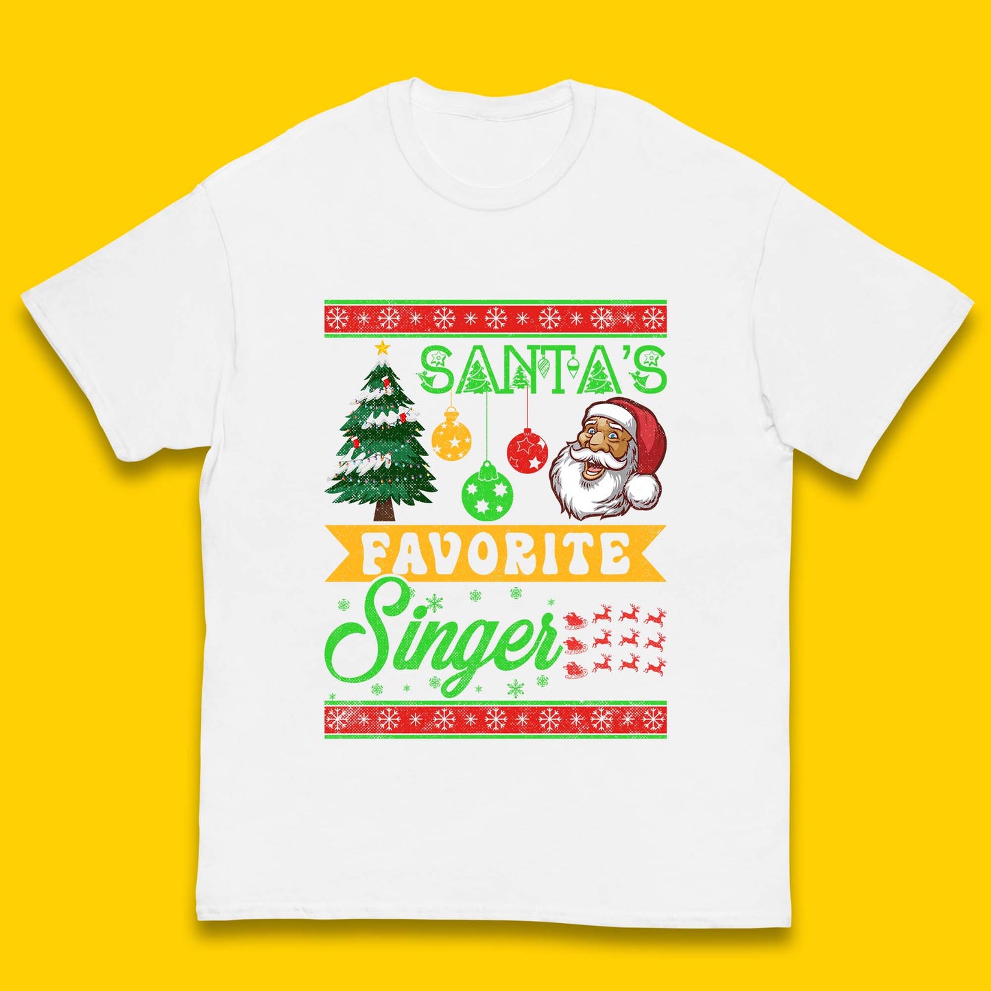 Santa's Favorite Singer Christmas Kids T-Shirt