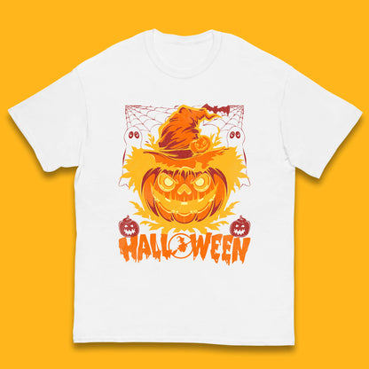 Halloween Scary Pumpkin Face Jack O Lantern Horror Halloween Night Kids T Shirt