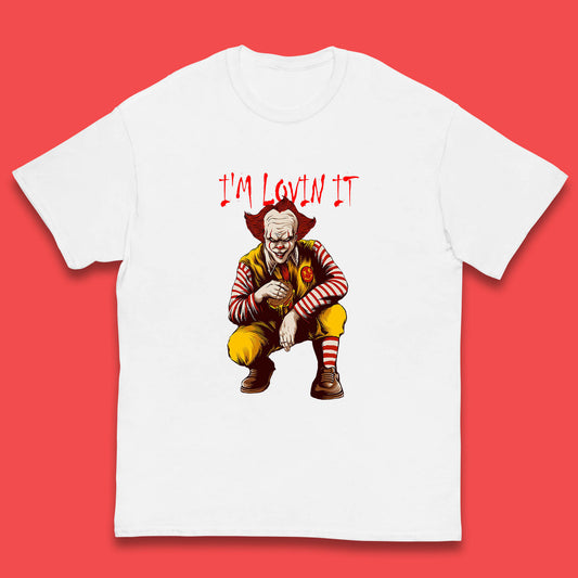 I'm Loven It Pennywise Clown Halloween IT Pennywise Clown Horror Movie Fictional Character Kids T Shirt
