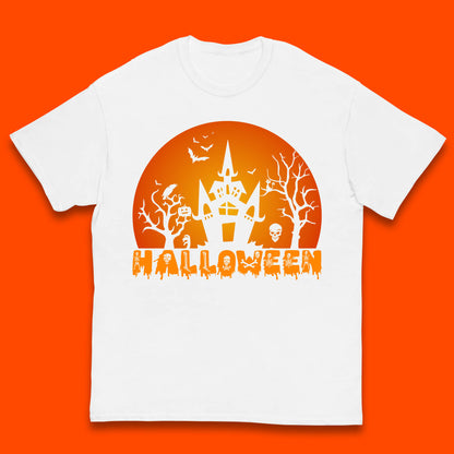 Halloween Horror Scary Hunted House Scary Spooky Night Festive Gift Kids T Shirt