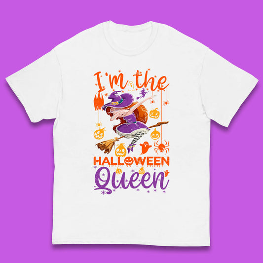 I'm The Halloween Queen Dabbing Witch Pumpkin Season Funny Dab Dance Witch Kids T Shirt