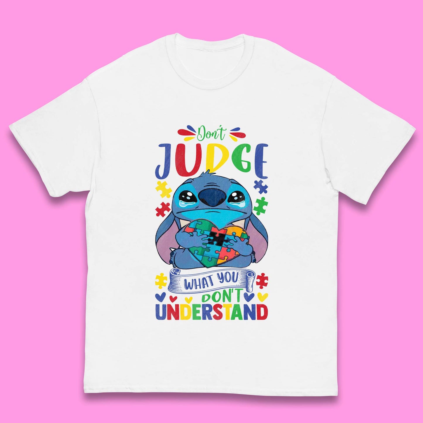 Autism Disney Stitch Kids T-Shirt