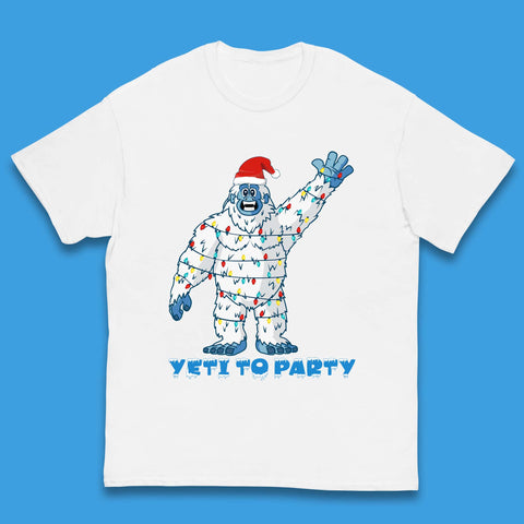 Yeti To Party Christmas Kids T-Shirt