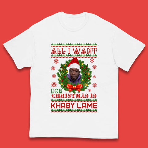 Want Khaby Lame For Christmas Kids T-Shirt