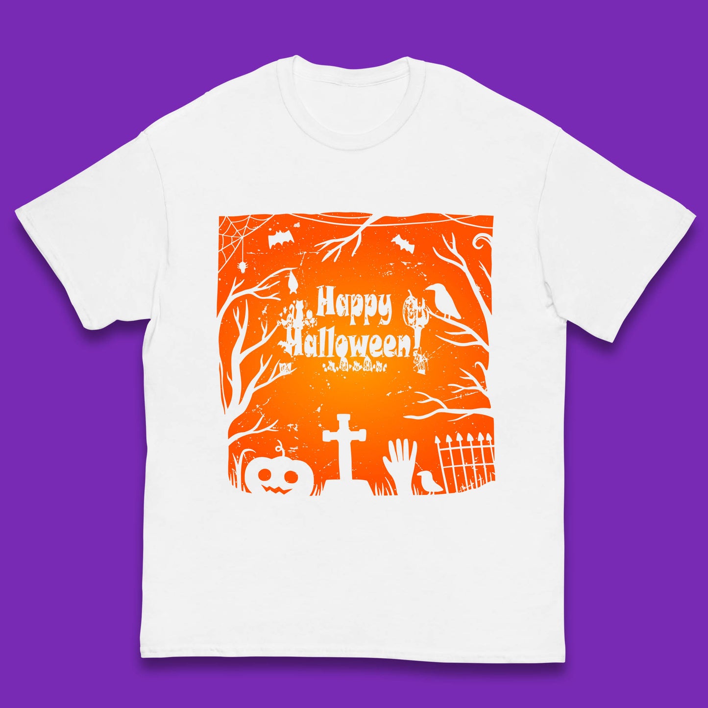 Happy Halloween Witch Hand Cross Sign Scary Pumpin Spooky Terrific Halloween Night Kids T Shirt