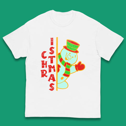 Christmas Snowman Kids T-Shirt