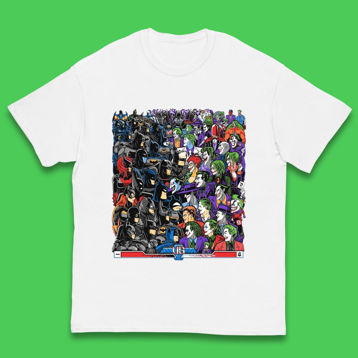 Bats VS Clowns DC Comics Batmans VS Joker Clowns Fighting Spoof Supervillain Comic Book Character Kids T Shirt