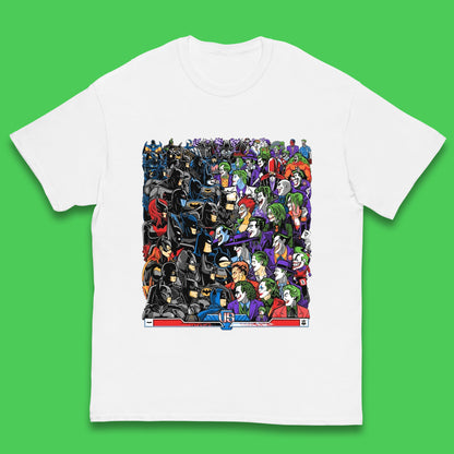 Bats VS Clowns DC Comics Batmans VS Joker Clowns Fighting Spoof Supervillain Comic Book Character Kids T Shirt