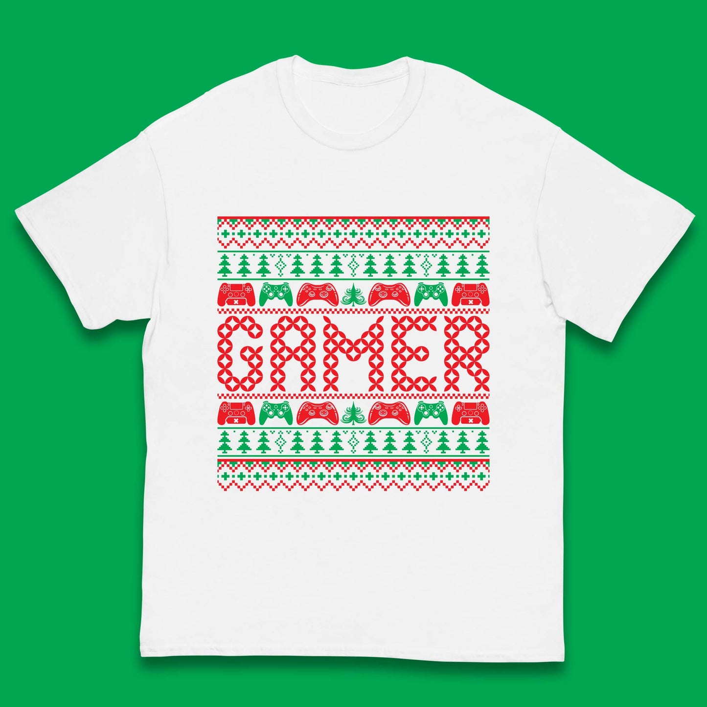 christmas game controller t shirt