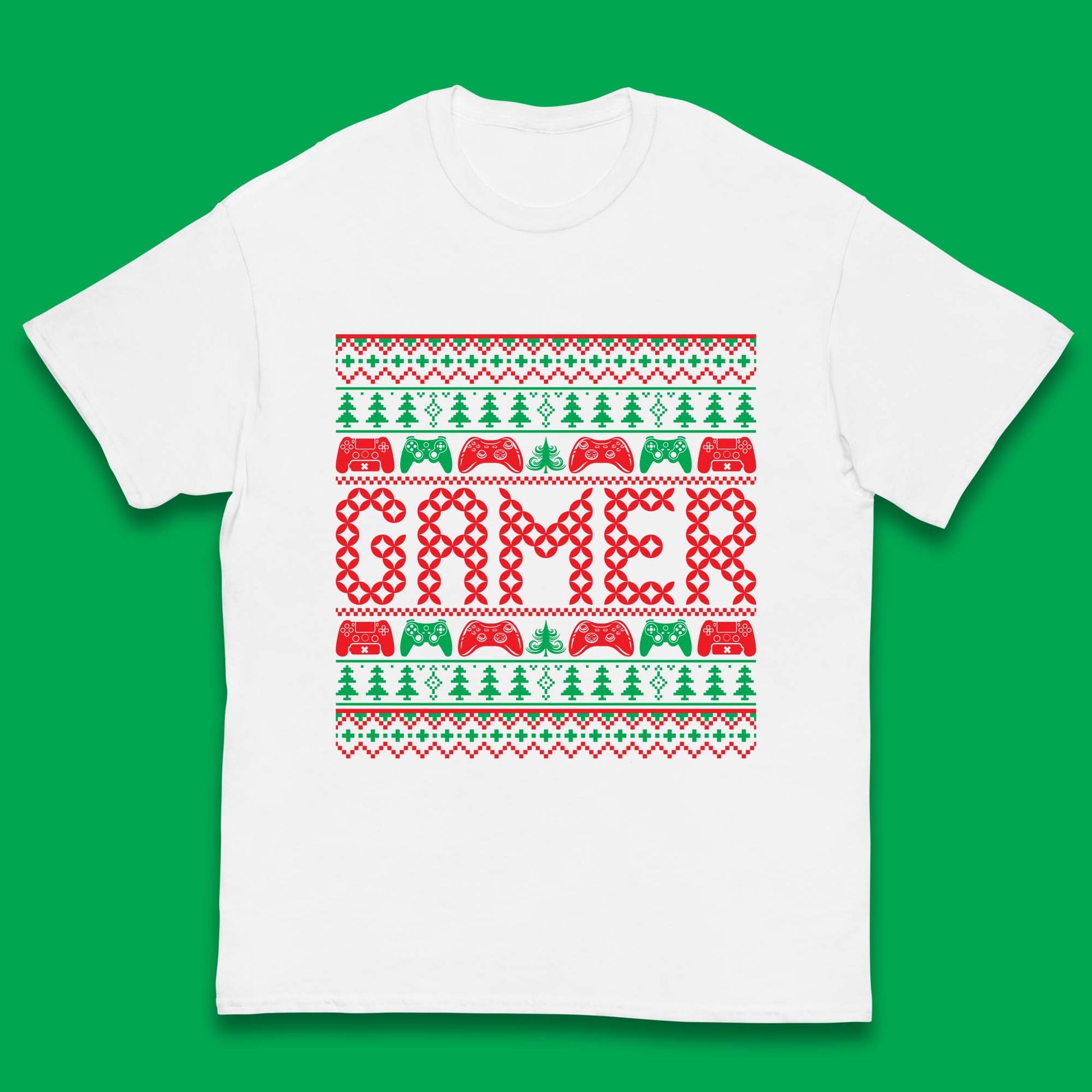 christmas game controller t shirt