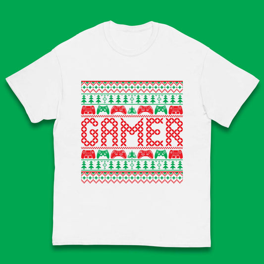 christmas game controller t shirt