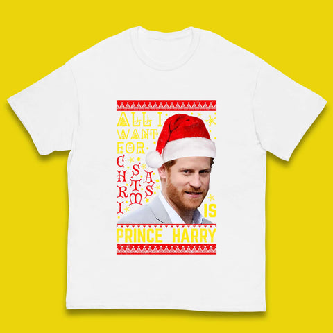 Prince Harry Christmas Kids T-Shirt