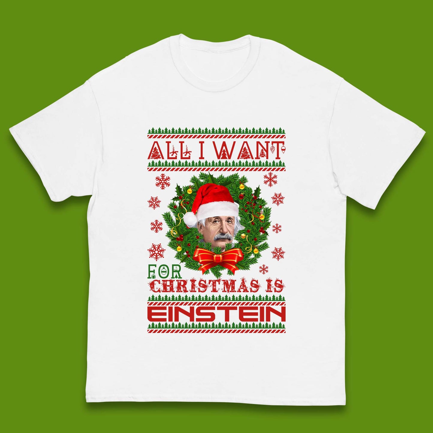Want Einstein For Christmas Kids T-Shirt