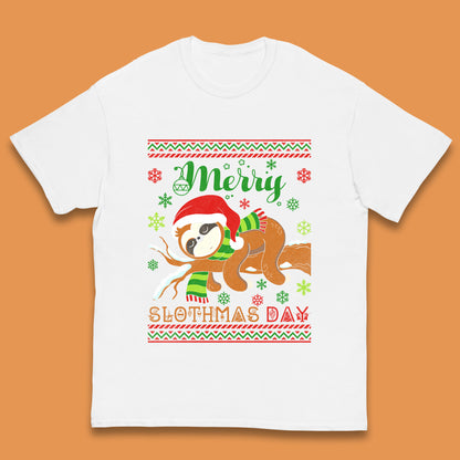 sloth christmas t shirt