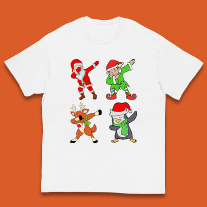 santa claus & friends dabbing t shirt