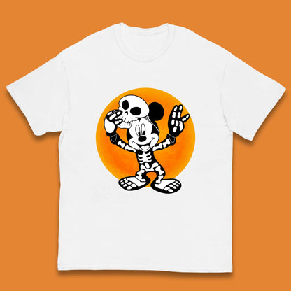Disney Halloween Mickey Mouse Skelton Costume Disney World Horror Scary Disneyland Trip Kids T Shirt