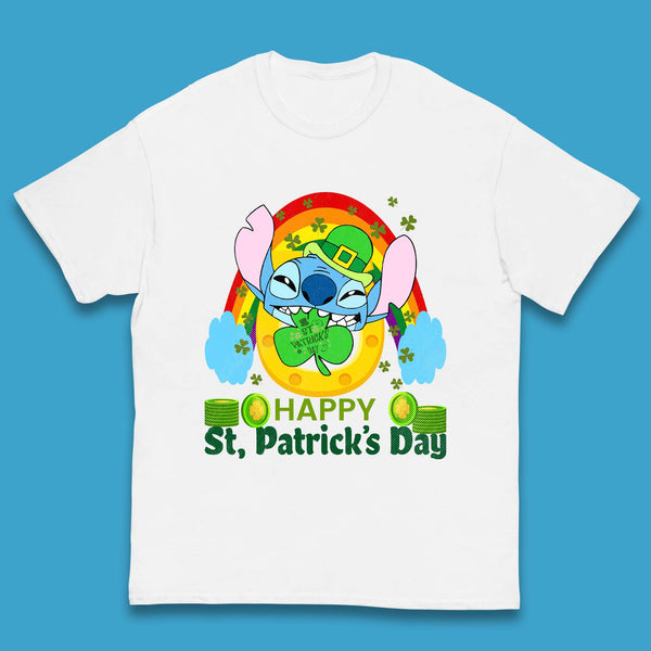 St. Patrick's Day Stitch Kids T-Shirt