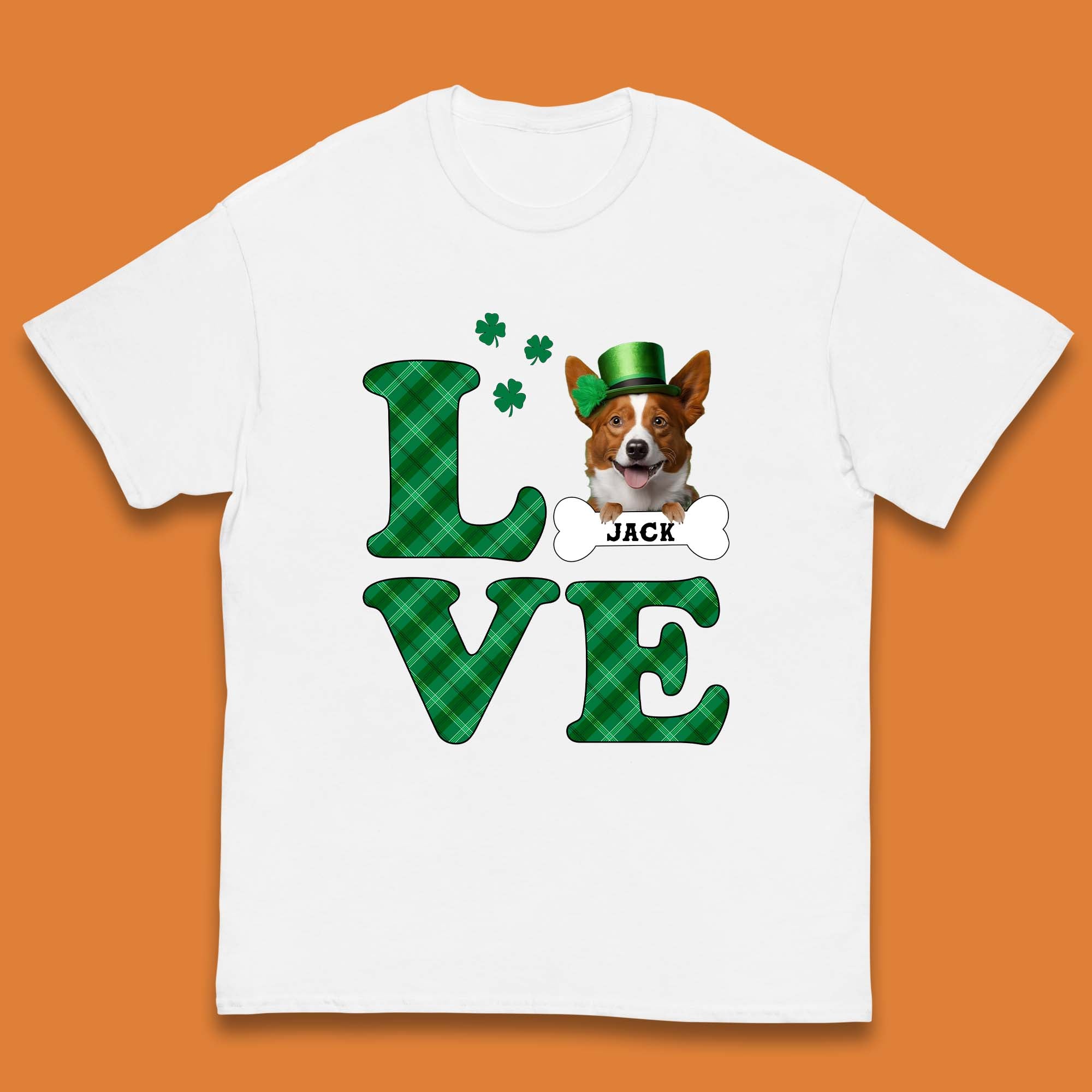 Personalised Love St. Patrick's Dog Kids T-Shirt
