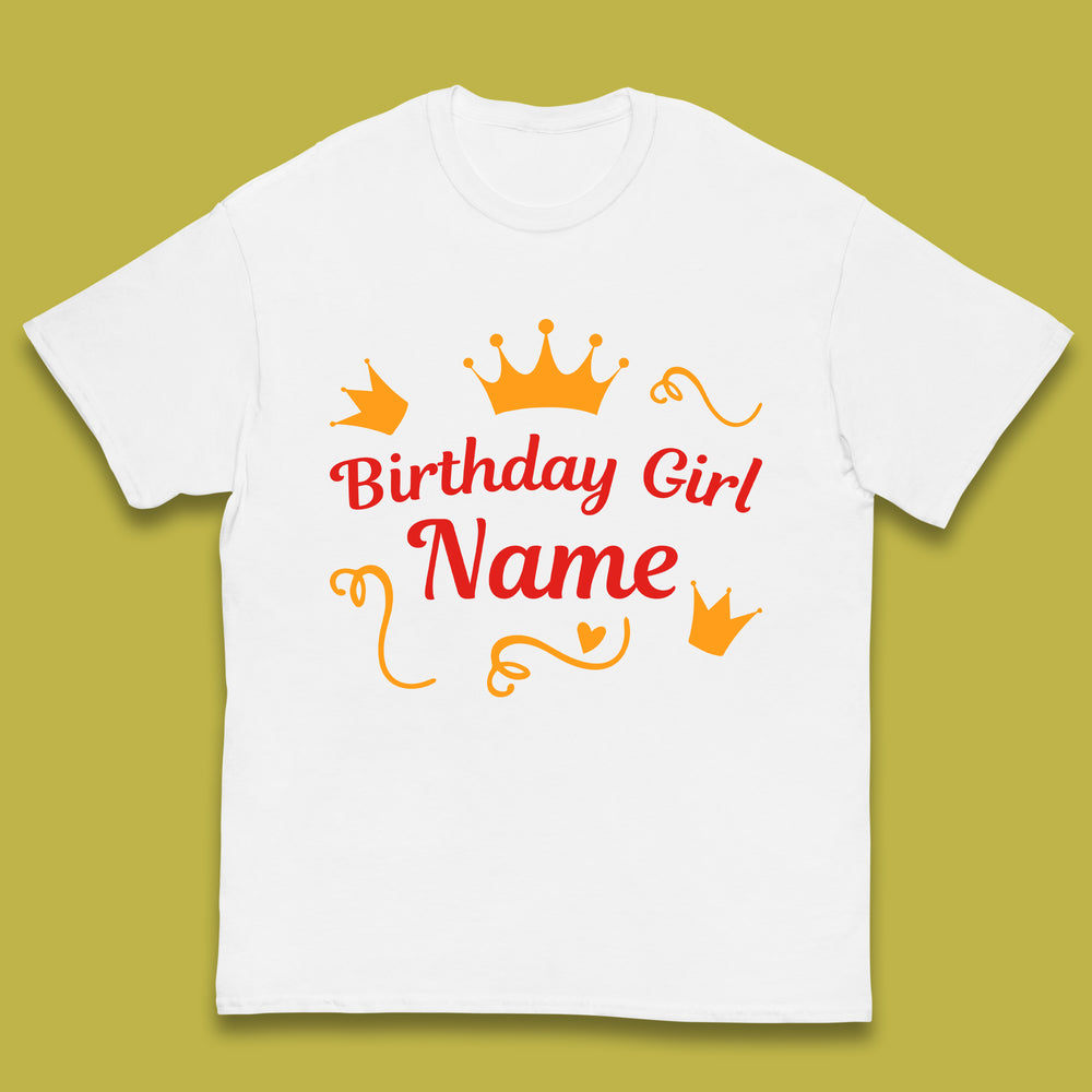 Personalised Birthday Girl Kids T-Shirt