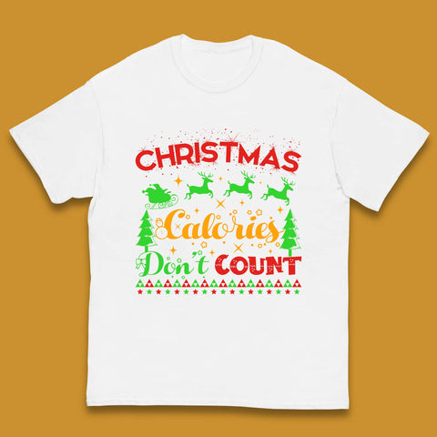Christmas Calories Don't Count Christmas Food Funny Xmas Kids T Shirt
