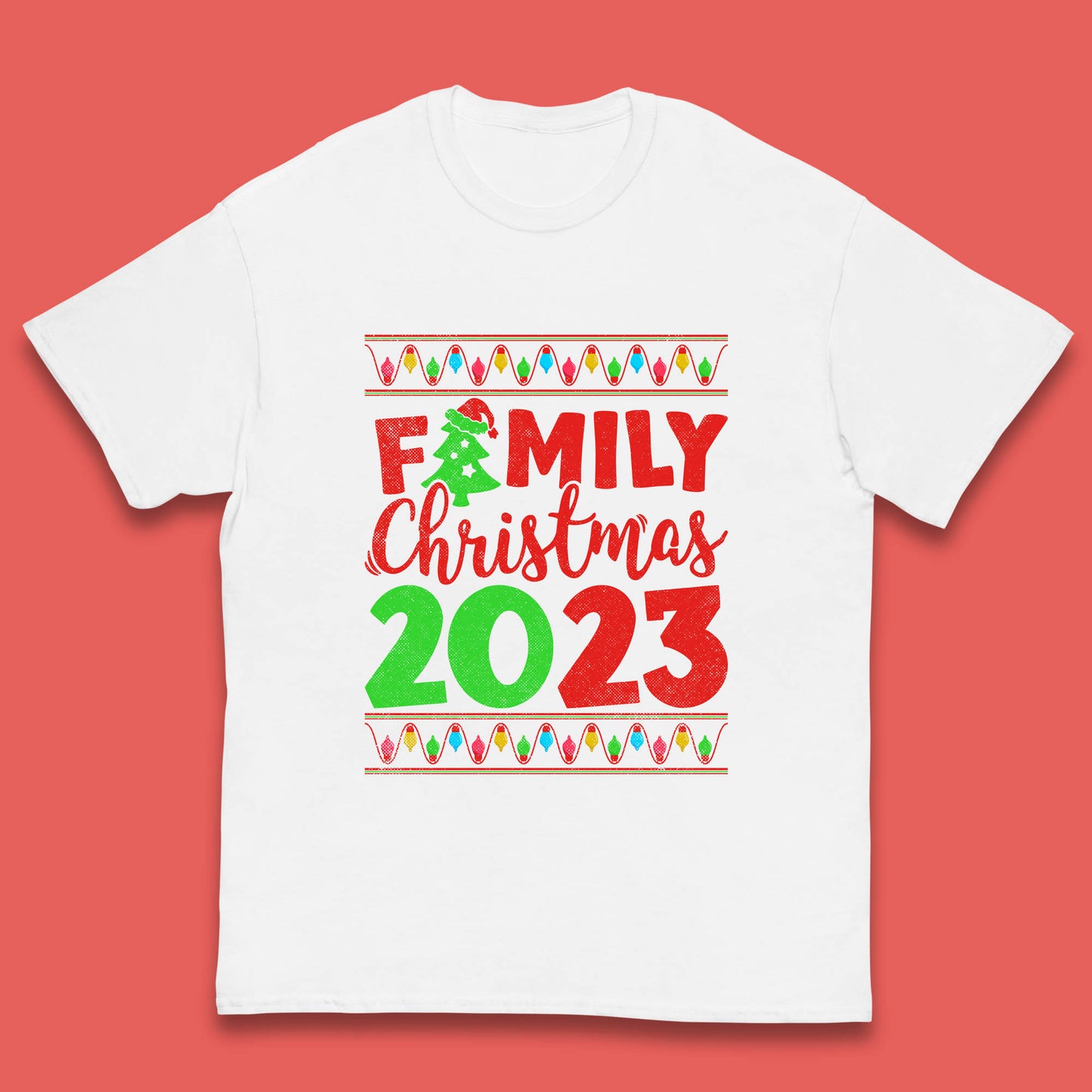 Family Christmas 2023 Merry Christmas Squad Xmas Matching Costume Kids T Shirt