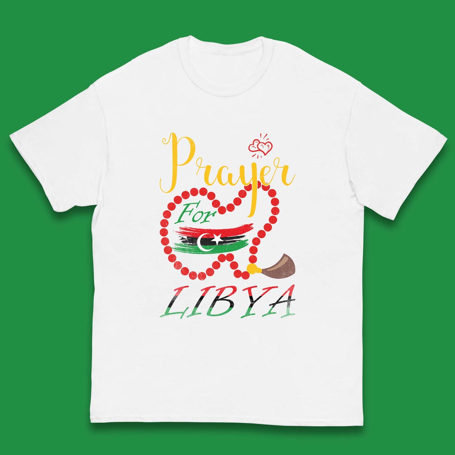Prayer For Libya Help Libya Flood Solidarity Stand With Libya Kids T Shirt