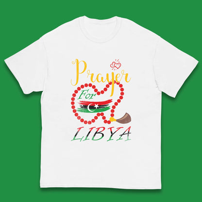 Prayer For Libya Help Libya Flood Solidarity Stand With Libya Kids T Shirt