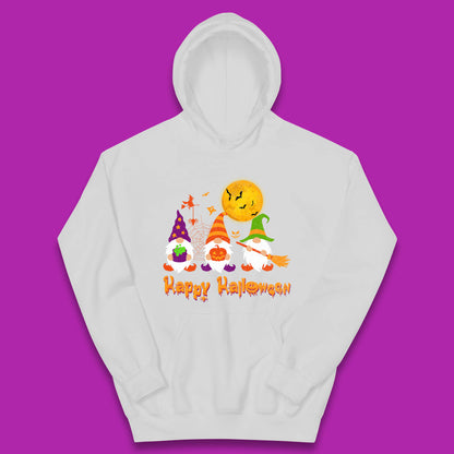 Happy Halloween Gnomies Spooky Witch Gnomes Scary Gnome Lover Kids Hoodie