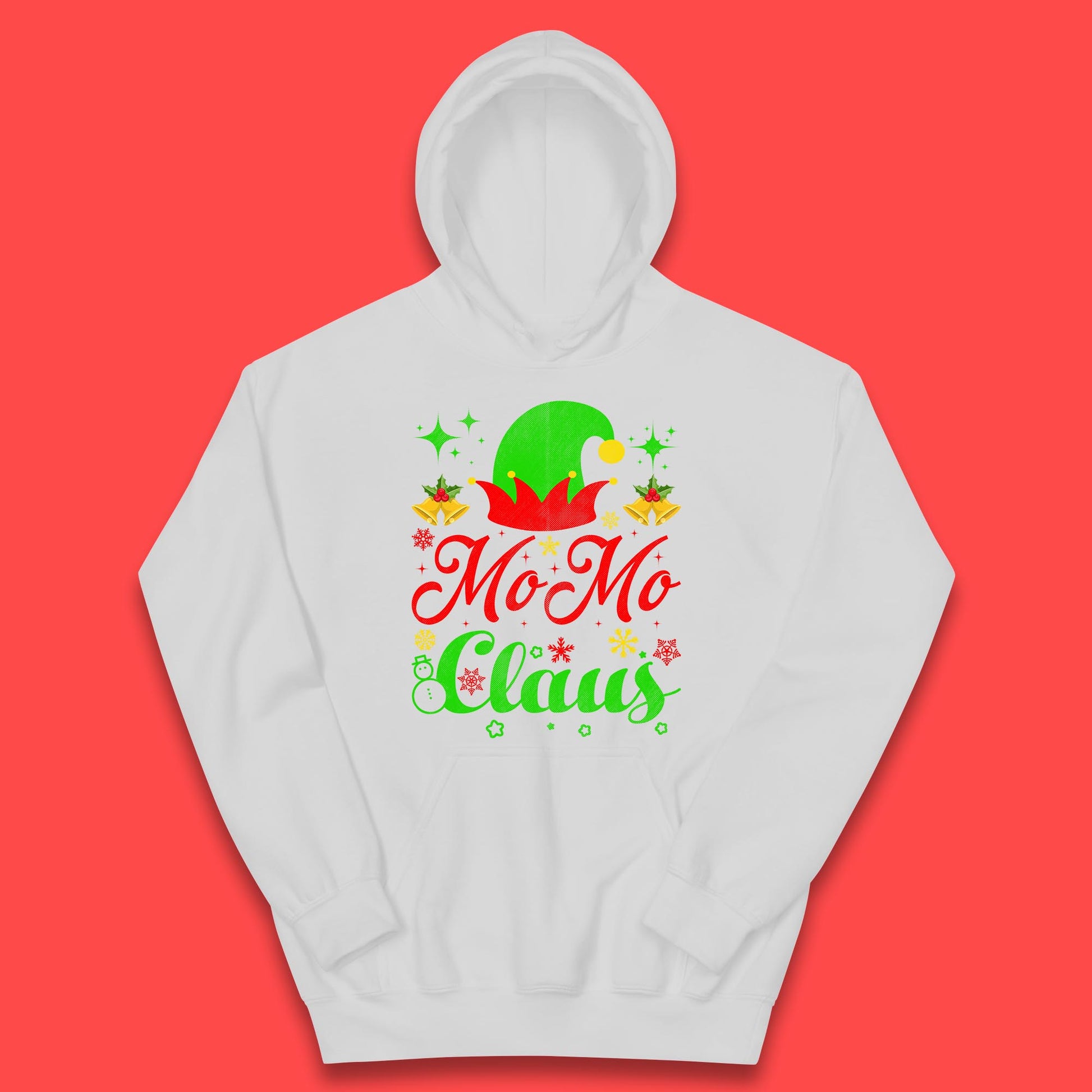 christmas momo claus elf hat hoodie
