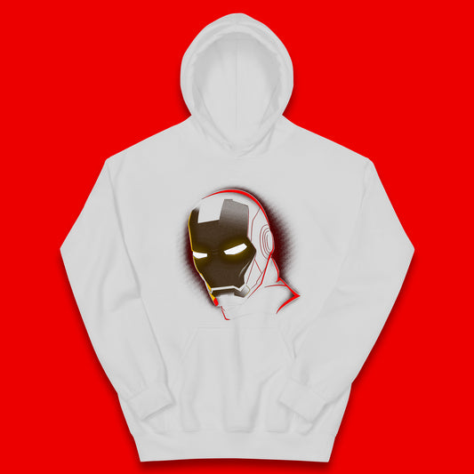 Marvel Avengers Iron Man Portrait Art Superhero Comic Book Character Iron-Man Marvel Comics Kids Hoodie