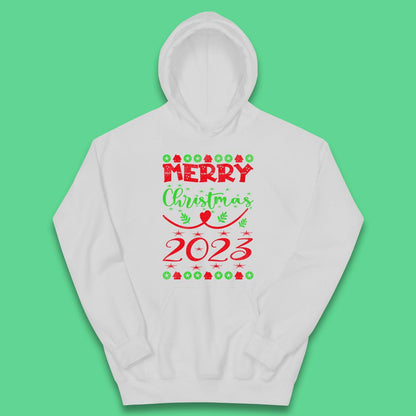 Merry Christmas 2023 Winter Holiday Xmas Festive Celebration Kids Hoodie