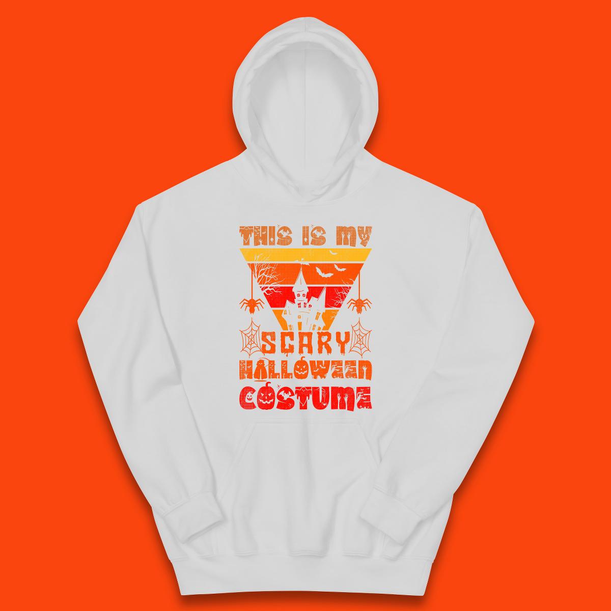 This Is My Scary Halloween Costume Spooky Haunted House Creepy Halloween Kids Hoodie