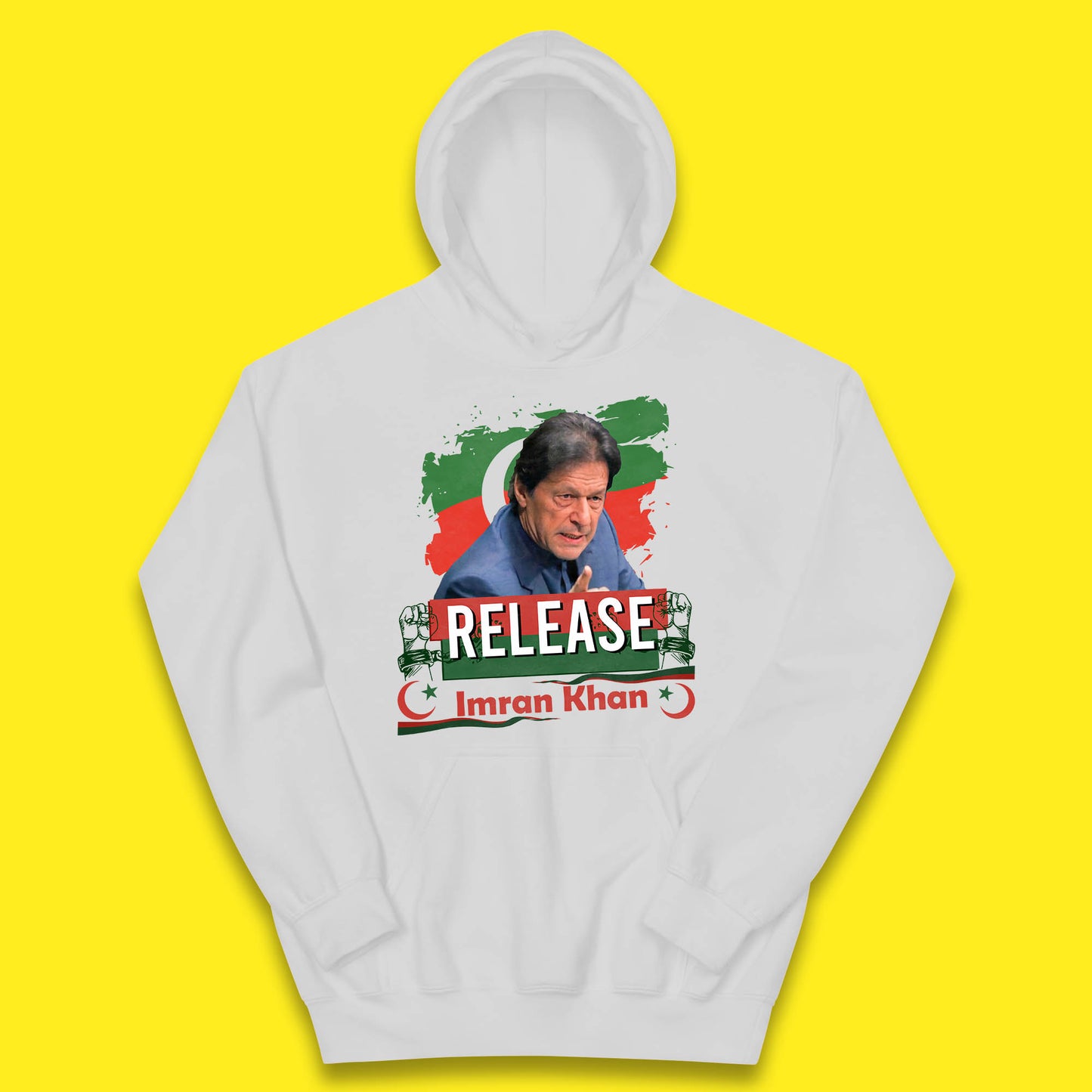 Release Imran Khan Prisoner No 804 Nation Stand With Imran Khan Pakistan Behind You Skipper Kids Hoodie