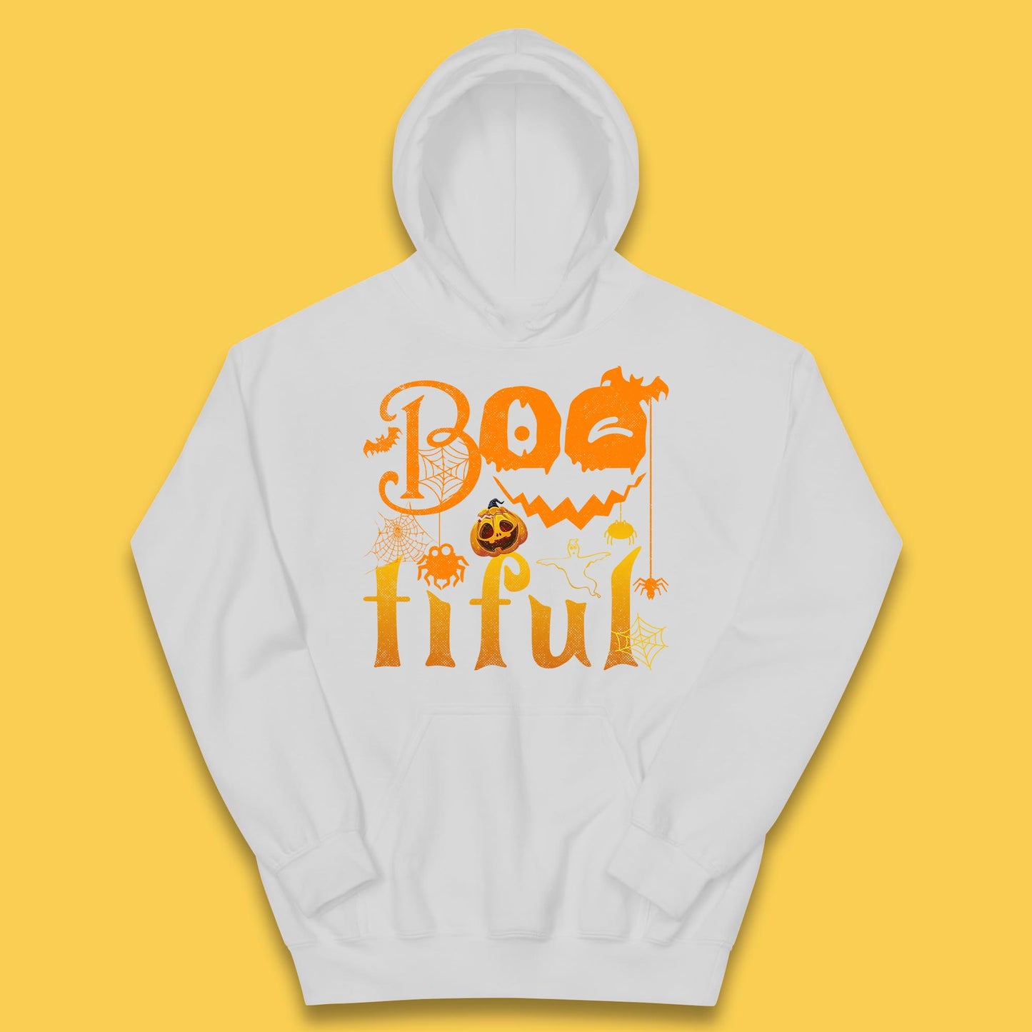 Bootiful Halloween Ghost Funny Boo Ghost Scary Spooky Season Kids Hoodie