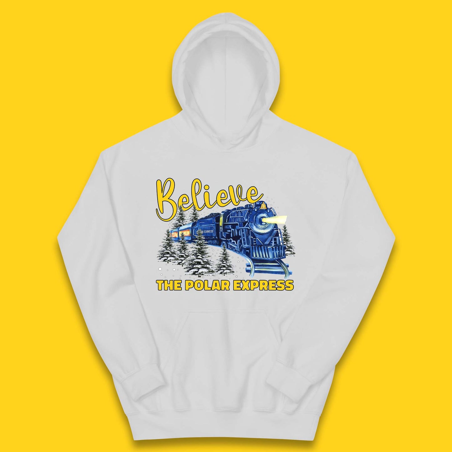 Believe The Polar Express Christmas Train Kids Hoodie