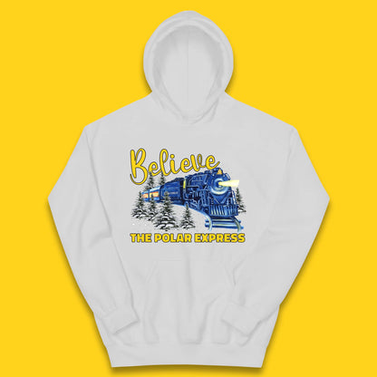 Believe The Polar Express Christmas Train Kids Hoodie